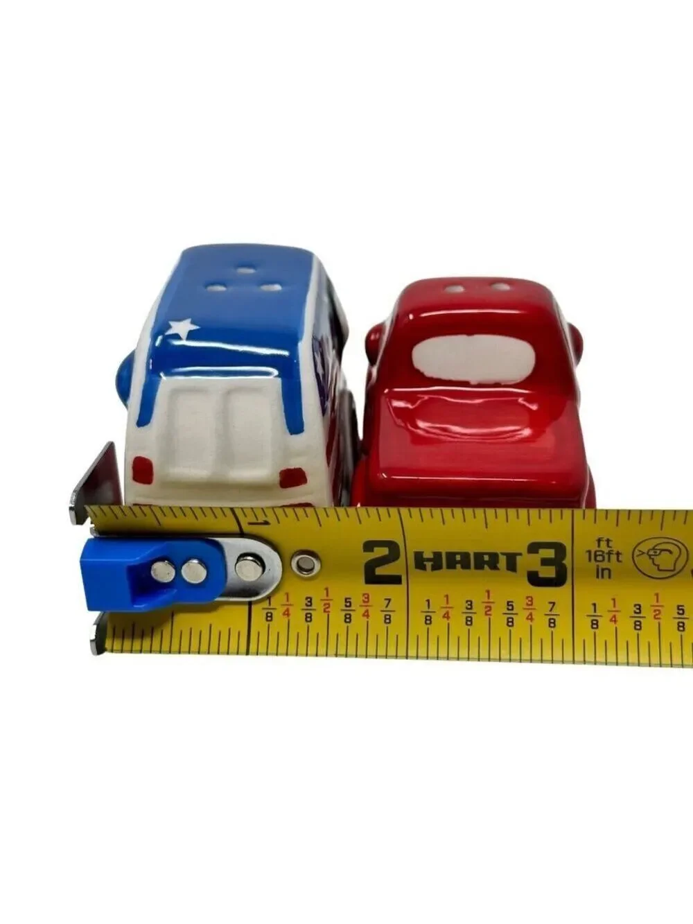 Red Truck Patriotic Summer July 4 Salt Pepper Shaker Set Camper Trailer NEW Blue